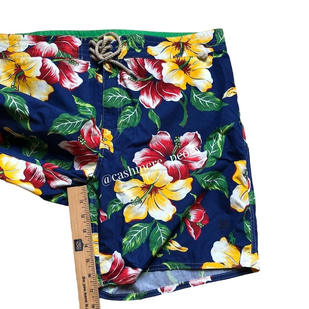 NWT Ralph Lauren Polo Hibiscus Hawaiian Shorts Size 40